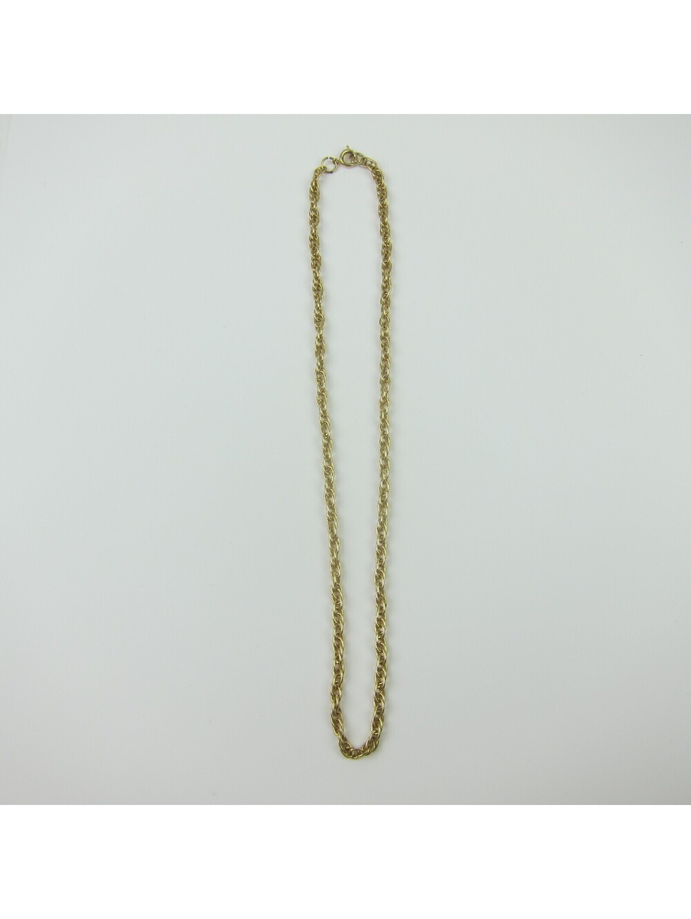 Vintage Rope Chain Necklace Gold tone 9 inch Childrens Jewelry Child Necklace